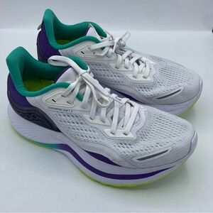 Saucony Women’s White Teal Purple Running Sneakers